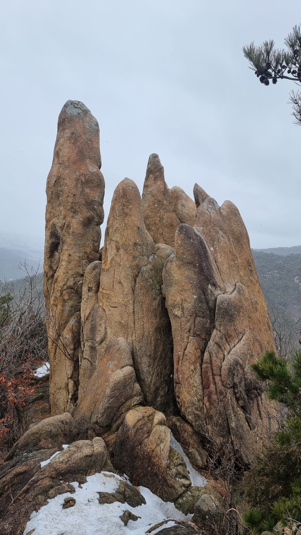 관악산 등산, 신년 설중 산행 (사당역 ~ 관악산역)