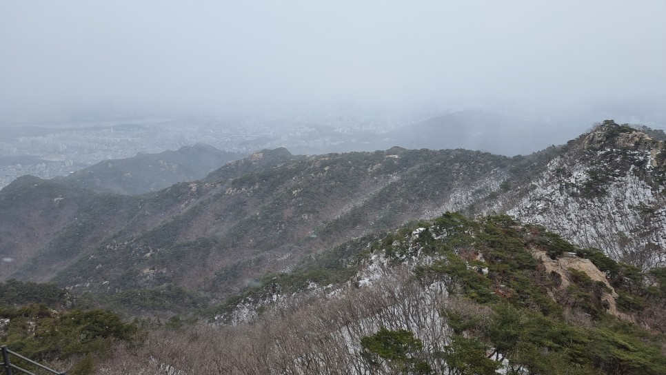 관악산 등산, 신년 설중 산행 (사당역 ~ 관악산역)