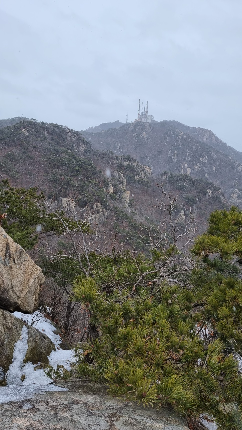 관악산 등산, 신년 설중 산행 (사당역 ~ 관악산역)