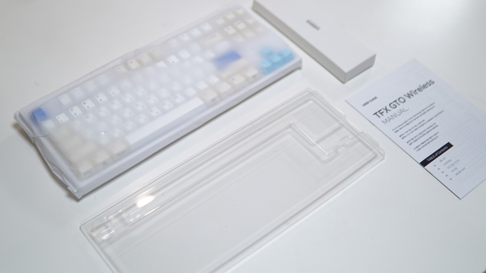 저소음 윤활 무선 기계식에 염료승화 키캡을 더한 한성컴퓨터의 가스켓 키보드 TFX GTO