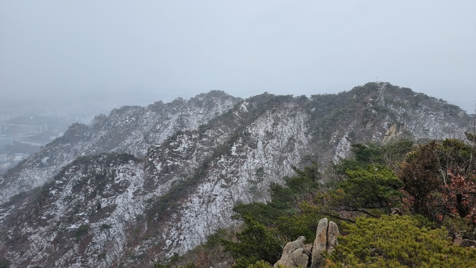 관악산 등산, 신년 설중 산행 (사당역 ~ 관악산역)