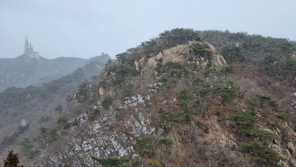 관악산 등산, 신년 설중 산행 (사당역 ~ 관악산역)