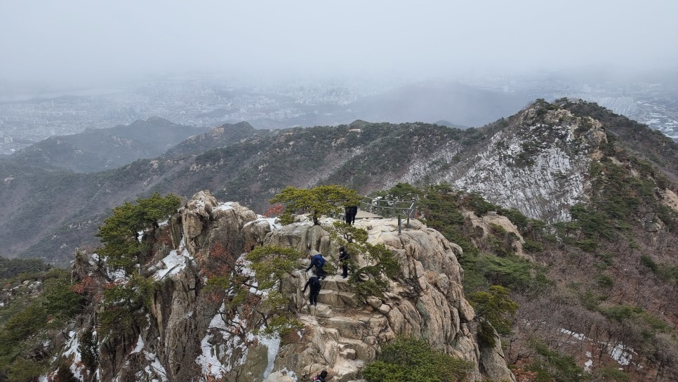 관악산 등산, 신년 설중 산행 (사당역 ~ 관악산역)