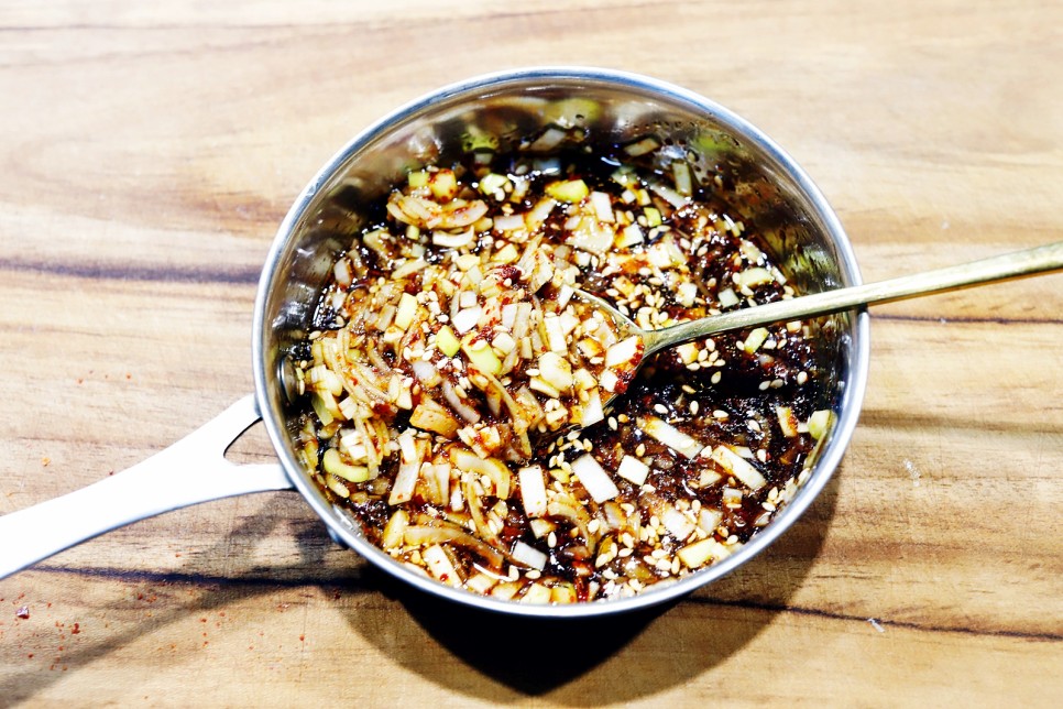 전자레인지 콩나물밥 5분 완성 소고기콩나물밥 양념장 만들기