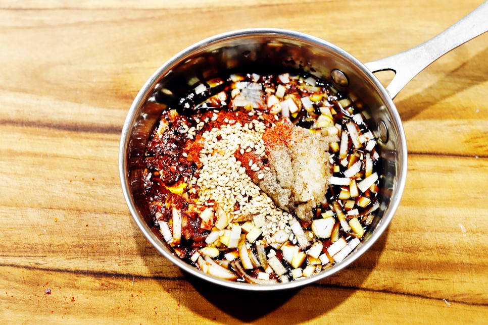 전자레인지 콩나물밥 5분 완성 소고기콩나물밥 양념장 만들기