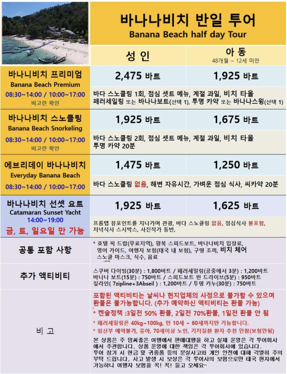 동남아 크루즈 여행 태국 푸켓 기항지 투어 바나나비치 스노쿨링