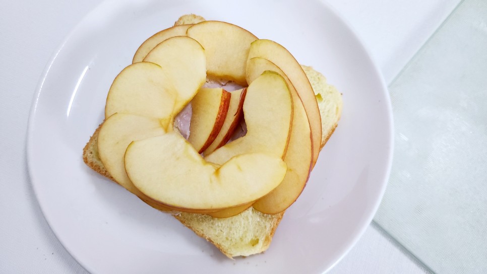 간단한 식빵요리 애플파이 카페 디저트 만들기 홈브런치 에어프라이어 식빵굽기