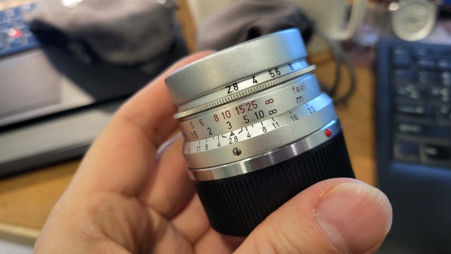 라이카 주마론 35mm f2.8 UV 필터 끼워주기