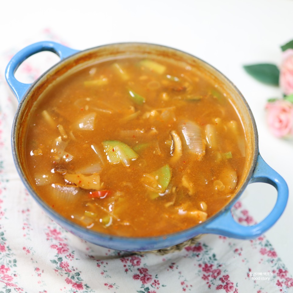 된장찌개 맛있게 끓이는법 백종원 레시피 표고버섯 애호박 재료 만드는 법