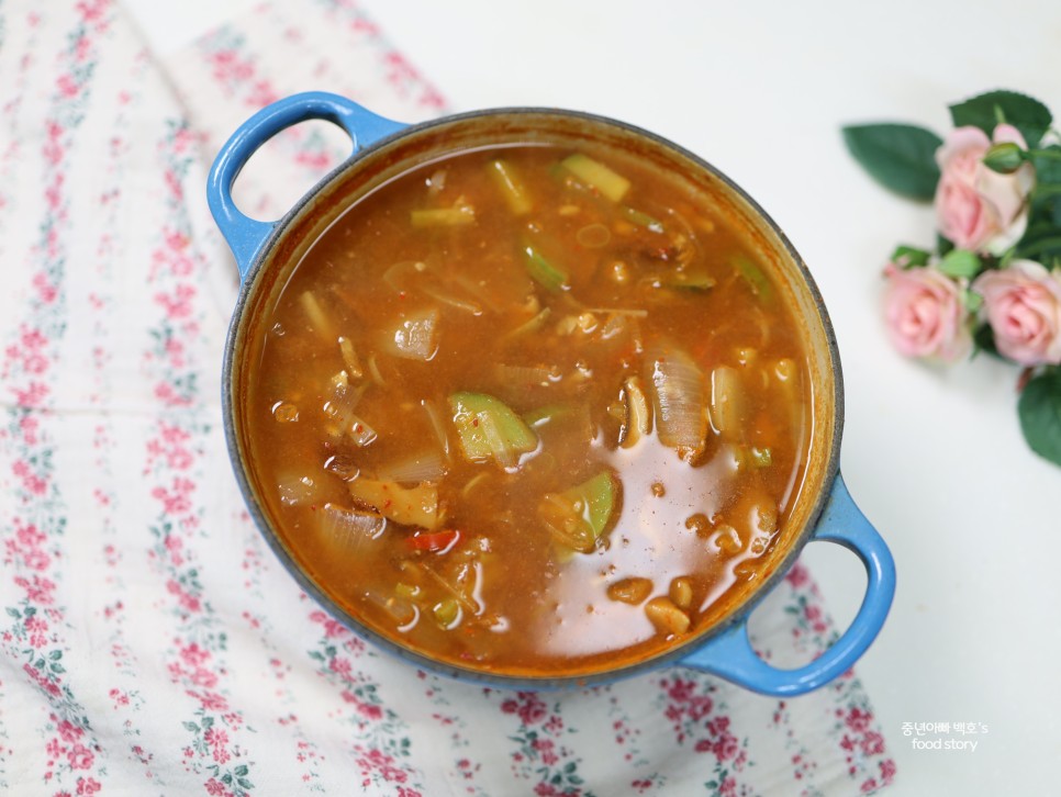 된장찌개 맛있게 끓이는법 백종원 레시피 표고버섯 애호박 재료 만드는 법