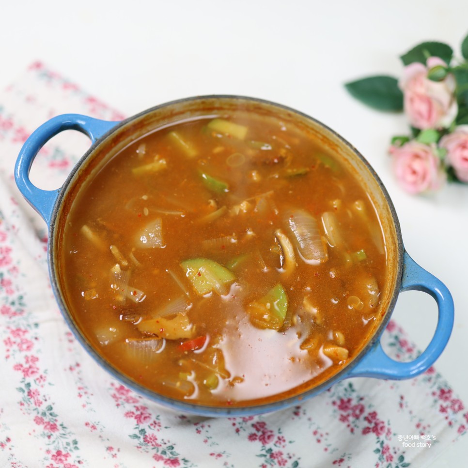 된장찌개 맛있게 끓이는법 백종원 레시피 표고버섯 애호박 재료 만드는 법