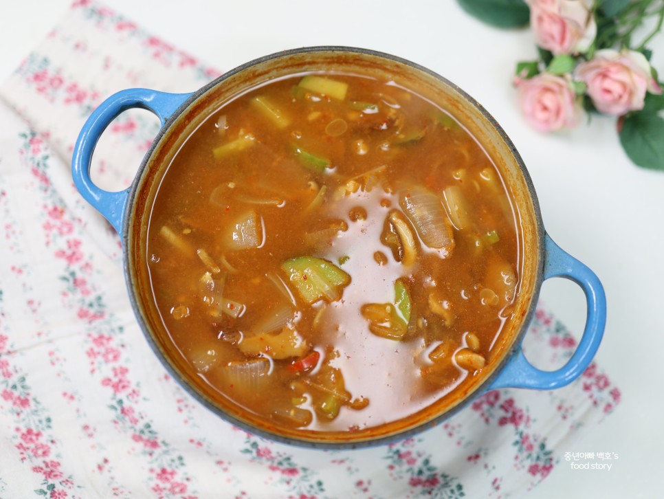 된장찌개 맛있게 끓이는법 백종원 레시피 표고버섯 애호박 재료 만드는 법