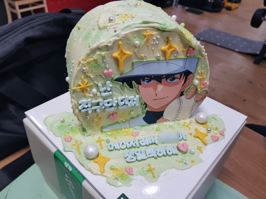 양재 레터링 케이크 l 나의 오타쿠친구를 위한 특별한  포토케이크 백록담디저트작업실