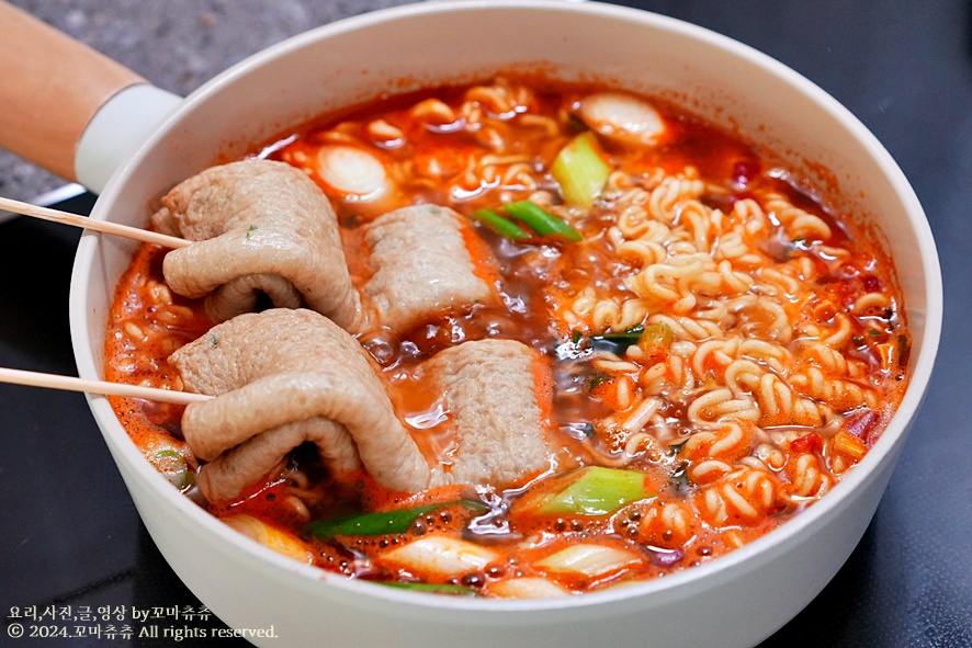 해장라면 맵탱 마늘조개라면 맛있게 끓이는법