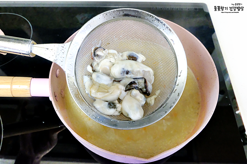 굴죽 만들기 버섯 굴죽 끓이는법 굴요리 속편한 음식