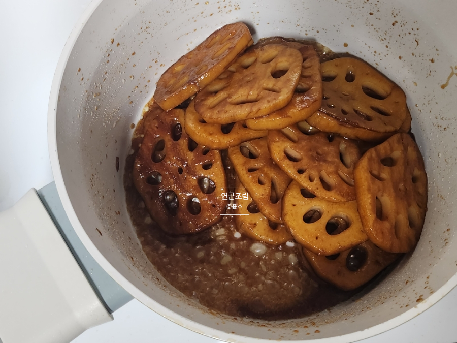쫀득한 연근조림 만드는 법 아기 연근조림 레시피 연근요리