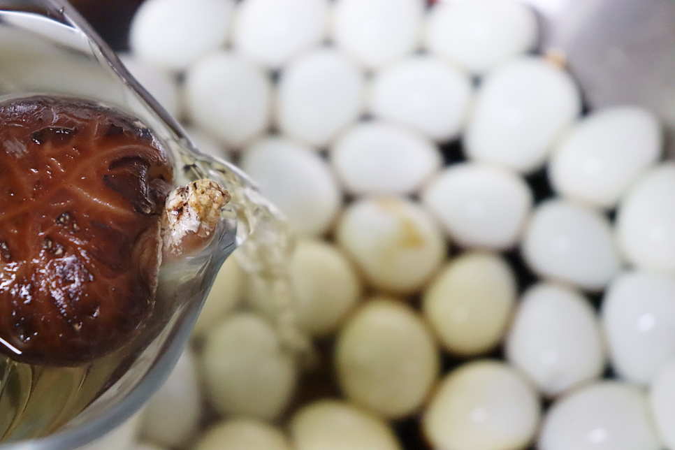 메추리알장조림 레시피 마늘쫑조림 간단한 밑반찬 메추리알장조림 만들기