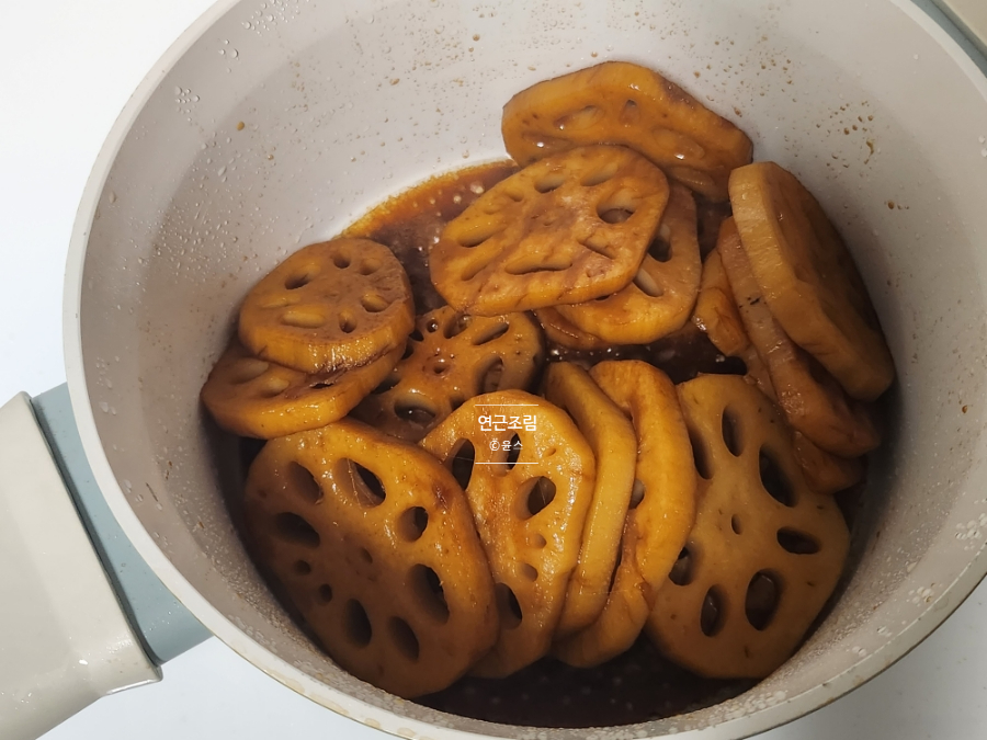 쫀득한 연근조림 만드는 법 아기 연근조림 레시피 연근요리