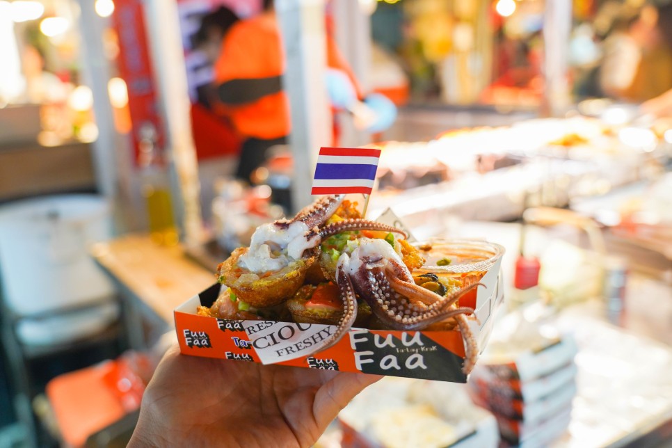 태국 방콕 여행 방콕야시장 쩟페어 야시장 (조드페어) 쇼핑리스트, 먹거리