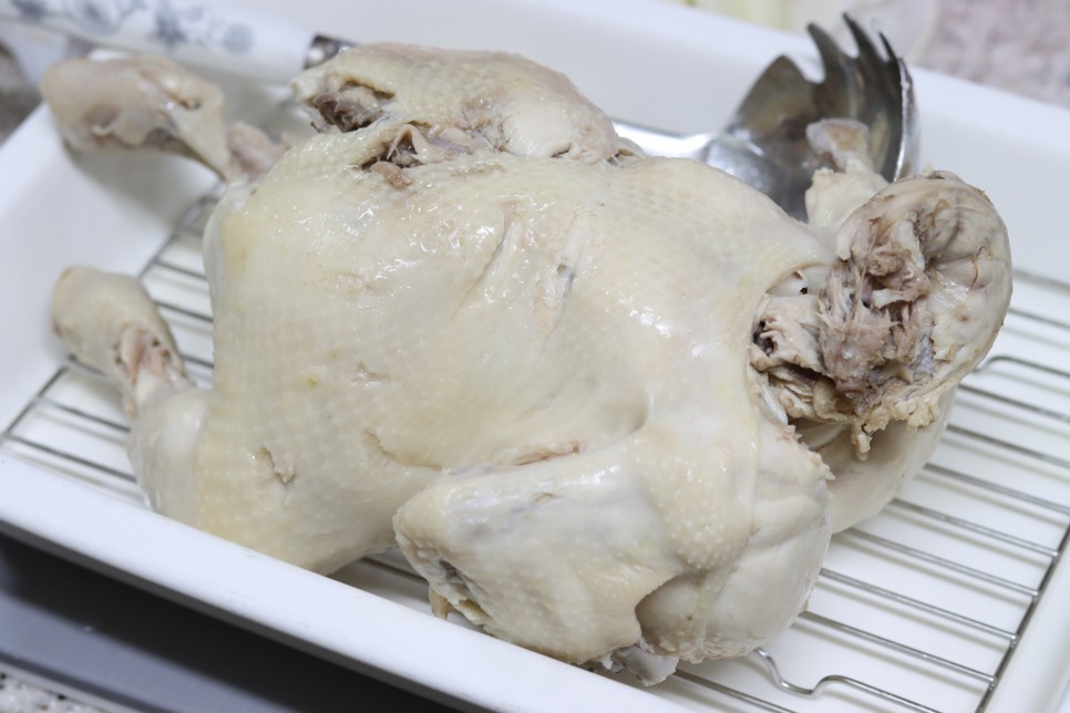 닭곰탕 만들기 보양식 닭요리 만드는법 닭곰탕 다대기 레시피 닭손질