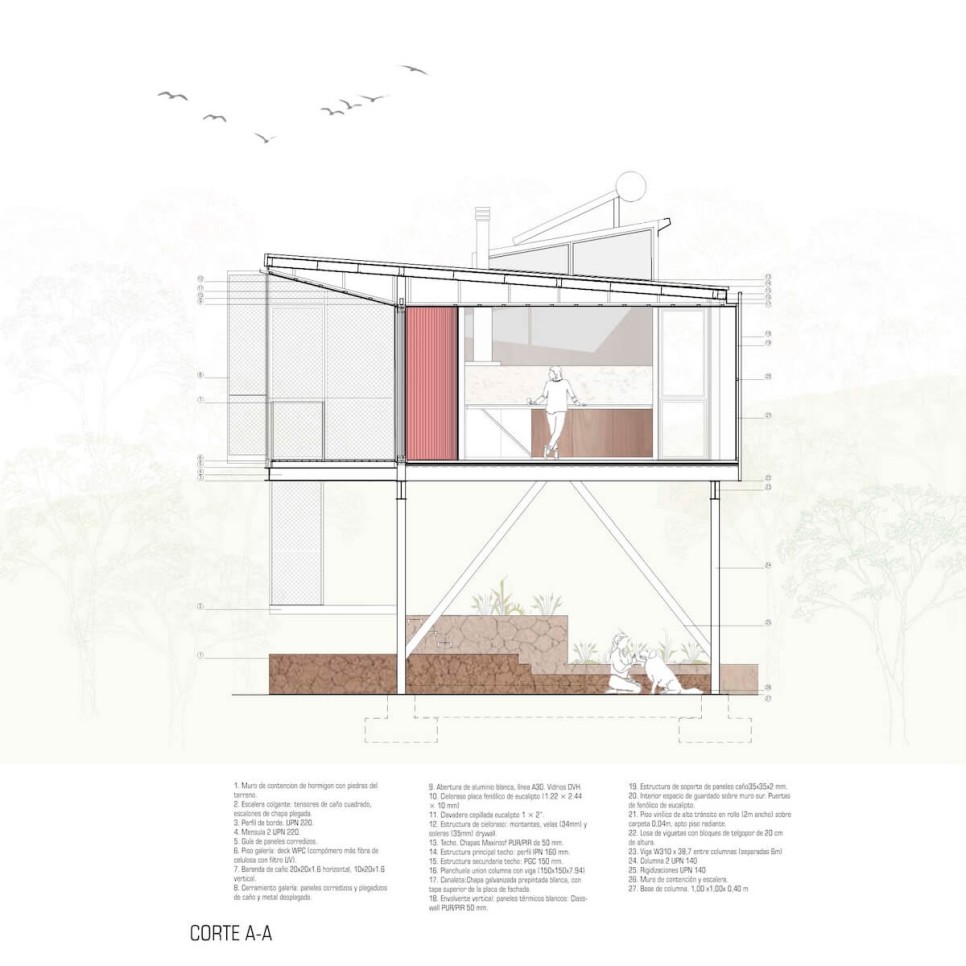 하늘 마중? 가로로 구름을 뚫고 나아가다! House in the Clouds by MALVINA ZAYAT estudio de arquitectura