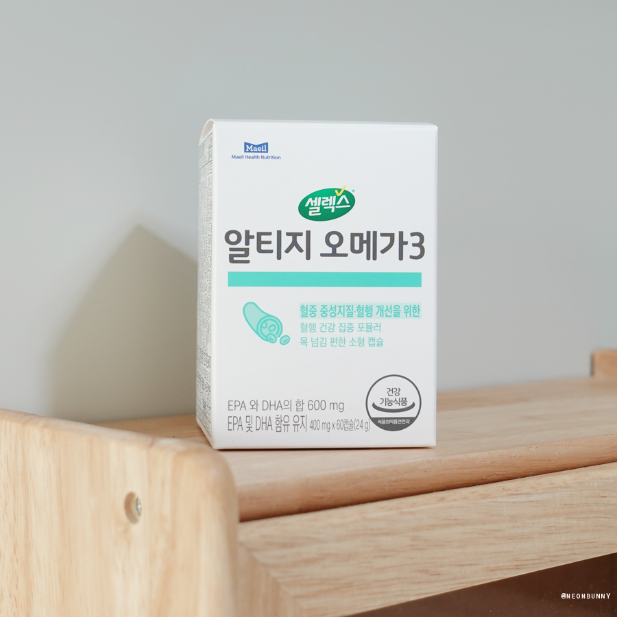 혈행개선영양제 셀렉스 신제품 알티지오메가3