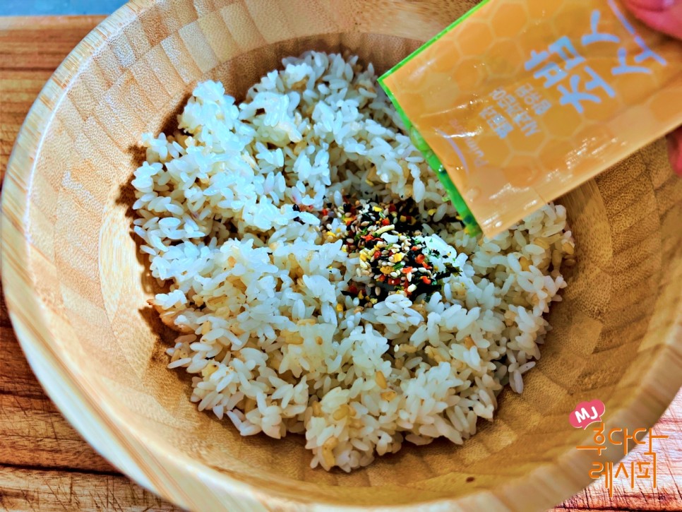 크래미 유부초밥 만들기 토핑 유부초밥 맛있게 만드는법 도시락메뉴