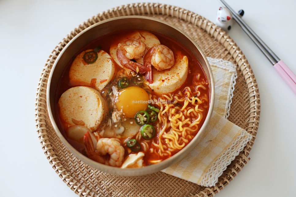 순두부열라면 레시피 2인분 순두부 라면 맛있게 끓이는 법