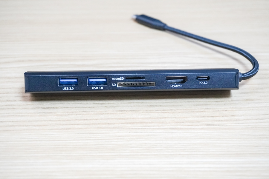 베이직기어 C타입 7in1 맥북 USB 멀티허브, 삼성덱스 연결 랜포트 탑재