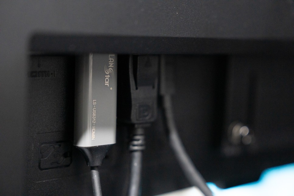 맥북 모니터 연결 / 랜스타 미러링케이블 HDMI to USB-C