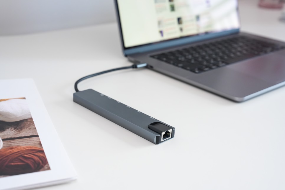 맥북 C타입 USB 허브 찾는다면 모락 프로토 HDMI 유선 랜카드까지 멀티 포지션