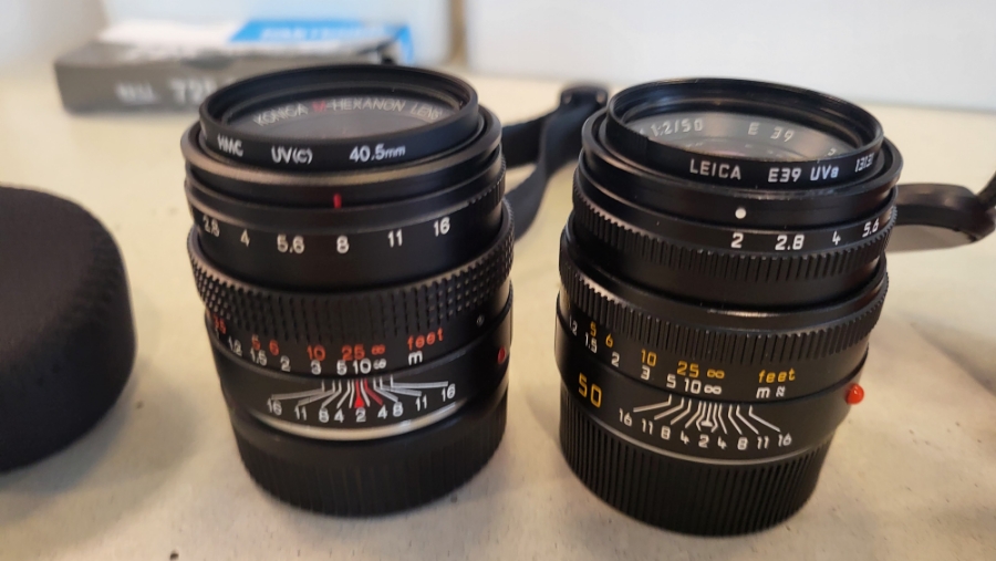 쌍둥이 같은 라이카 렌즈, 주미크론 50mm 4세대와 코니카 헥사논 50mm