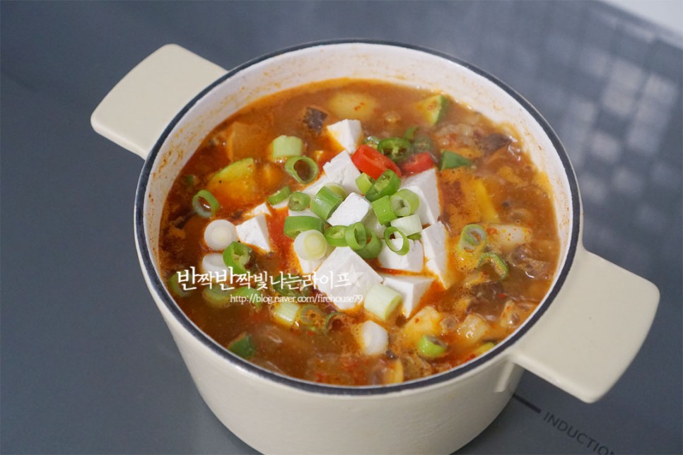 차돌 된장찌개 맛있게 끓이는법 고추장 소고기 차돌박이 된장찌개 레시피