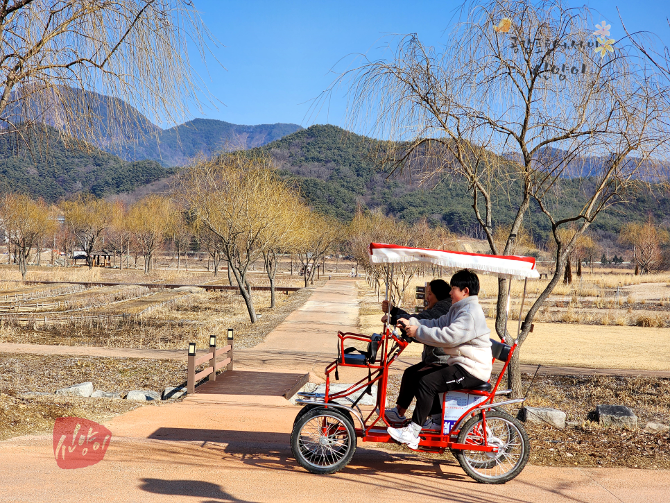 경남공원 거창 창포원 나는솔로 촬영지 자전거 타기
