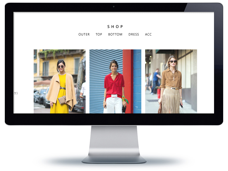 홈페이지형블로그디자인 여성의류쇼핑몰 블로그제작