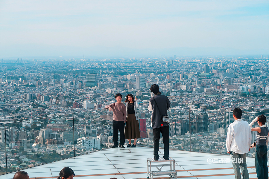 일본 도쿄여행 도쿄 시부야스카이 예약 시간 전망대 낮과 야경