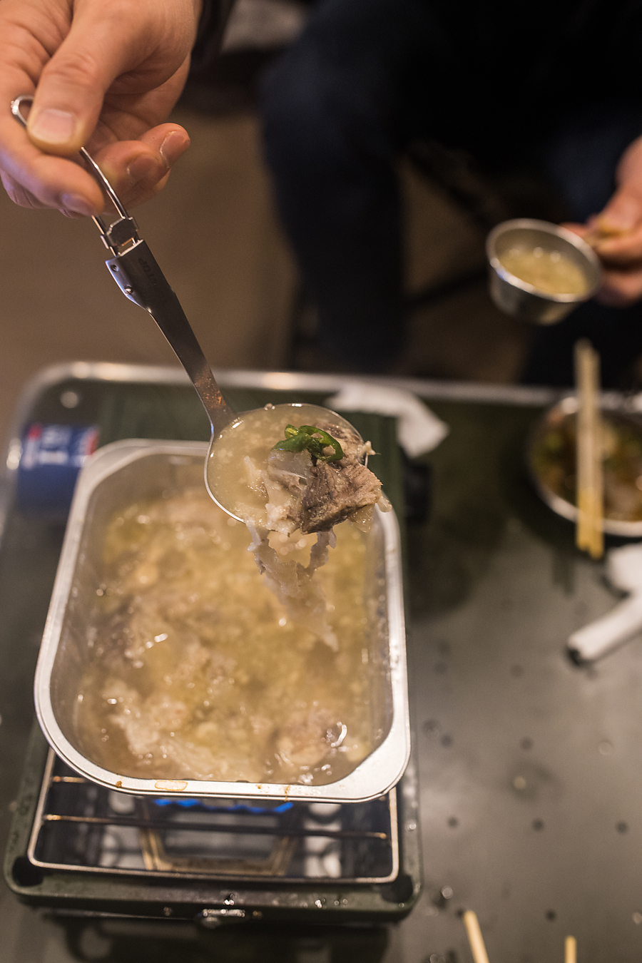 도가니수육 막내연호 맛 좋은 혼캠 혼술 간편 캠핑음식