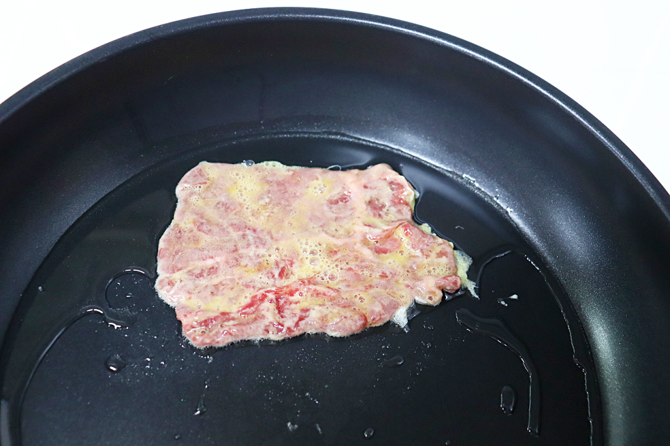 소고기 육전 만드는법 소고기전 파채무침 양념 설음식 소고기 육전 고기 부위
