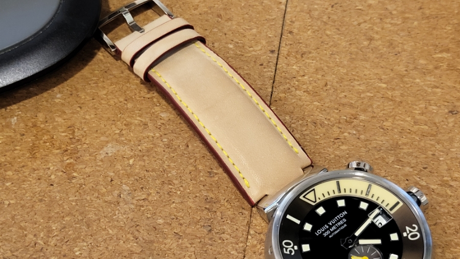 루이비통 탕부르 다이버 시계 전용 시게줄 제작기