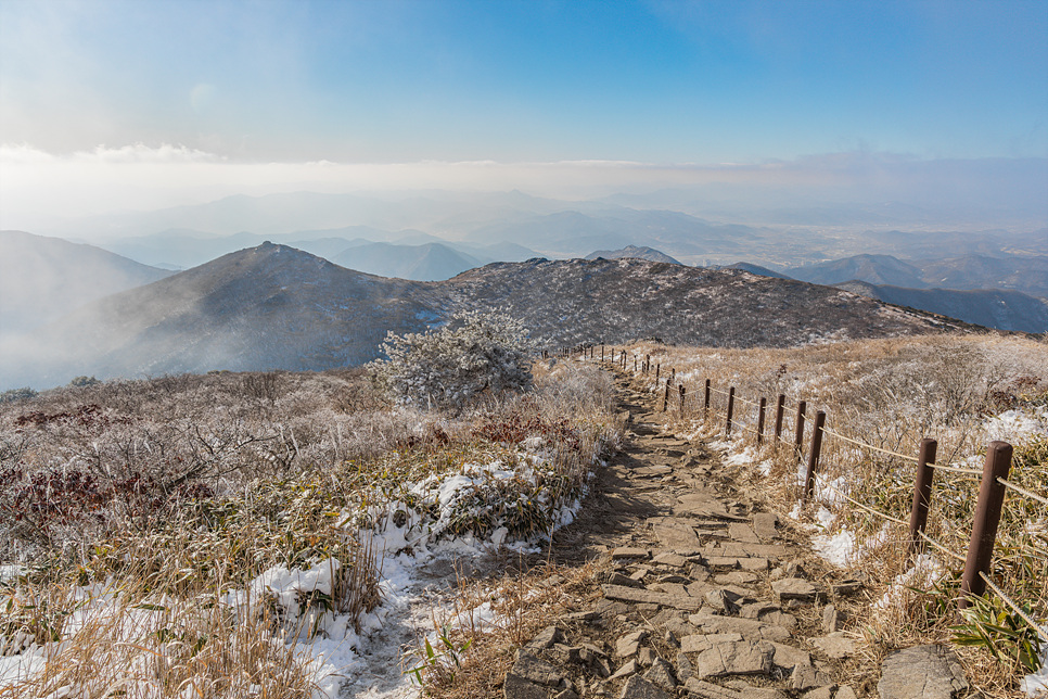 전라도 겨울 여행지 추천 무등산 국립공원 서석대 눈꽃 산행