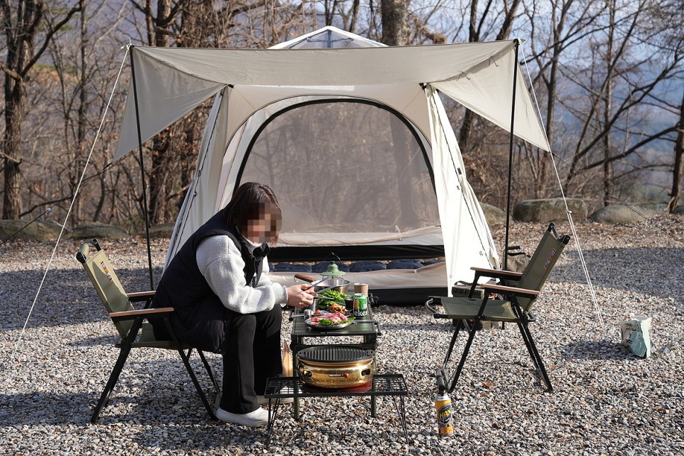 캠핑화로 진그릴 테이블화로 캠핑먹거리, 캠핑장음식 휴대용 바베큐그릴로 추천