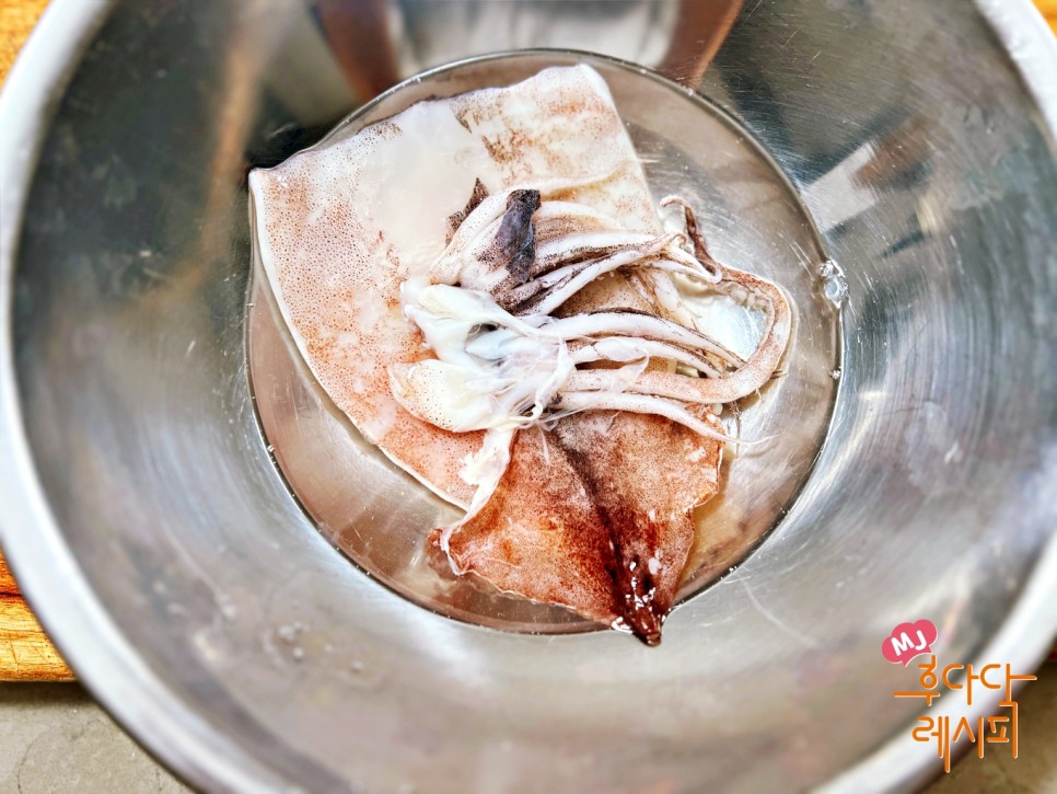 냉동 오징어튀김 만들기 튀김 반죽 만드는 법 오징어튀김 레시피