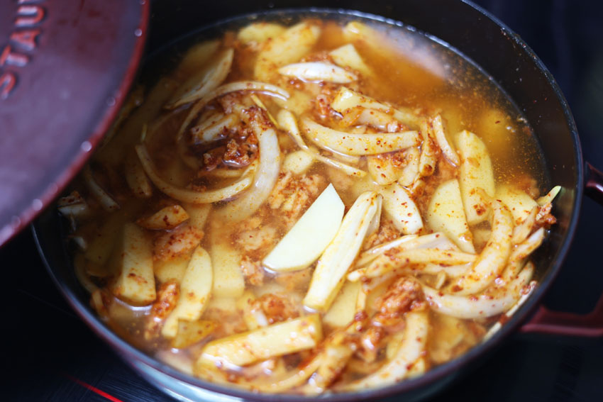 백종원 감자짜글이 끓이는법 스팸 감자 고추장찌개 레시피 종류