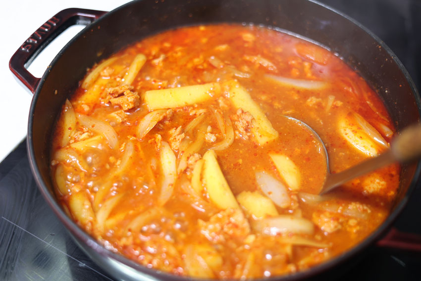 백종원 감자짜글이 끓이는법 스팸 감자 고추장찌개 레시피 종류