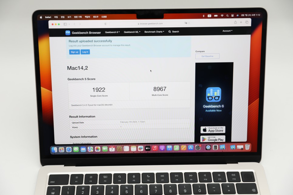 애플 맥북에어 M2 2022 및 맥북 프로 M2 13인치 애플 노트북 비교