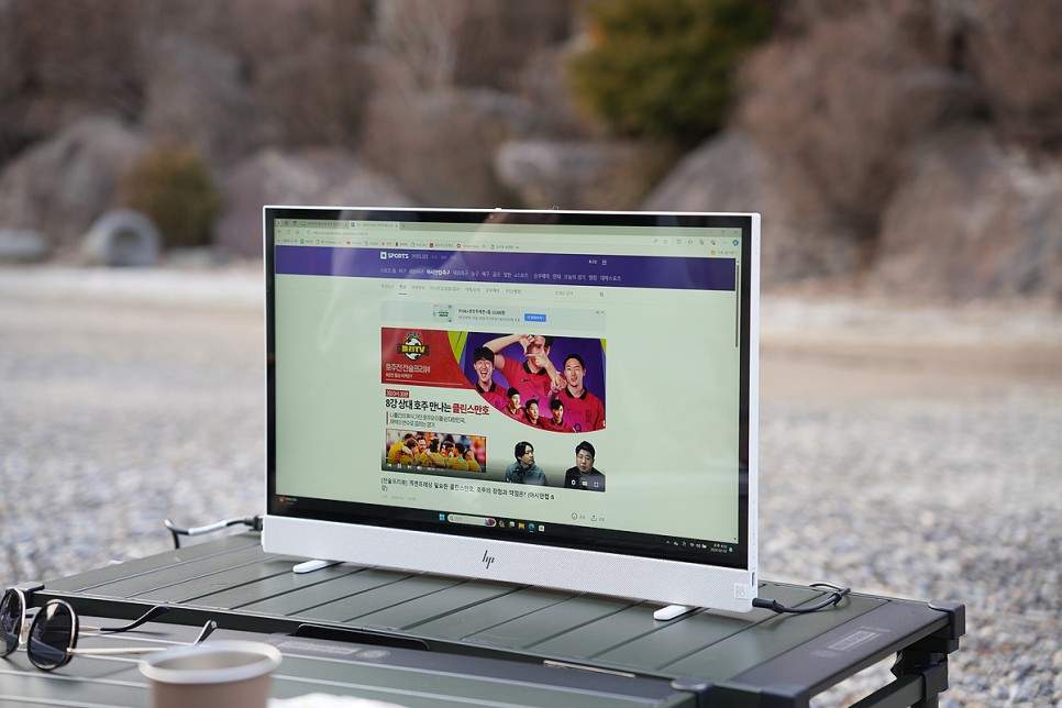 캠핑용 일체형 컴퓨터 OTT, 유튜브, 인터넷 캠핑티비 TV, HP 엔비 무브 올인원 PC