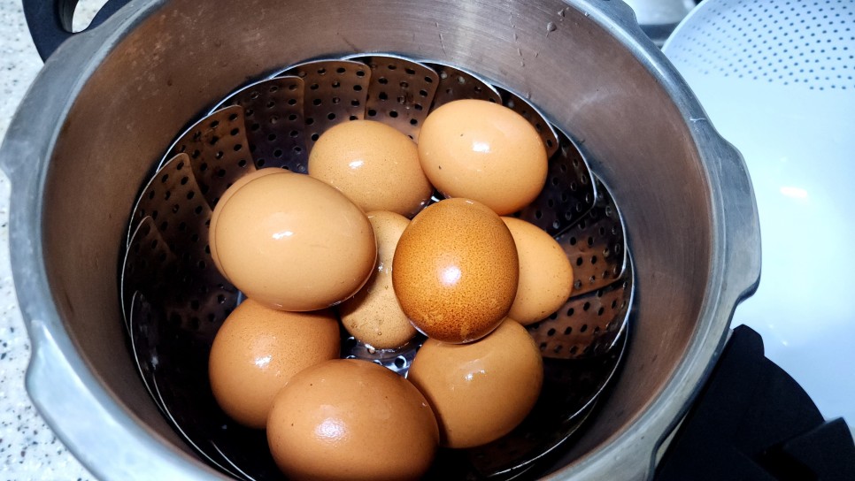 맥반석계란 압력밥솥 구운계란 만들기 건강간식 만드는법 단백질음식 계란요리