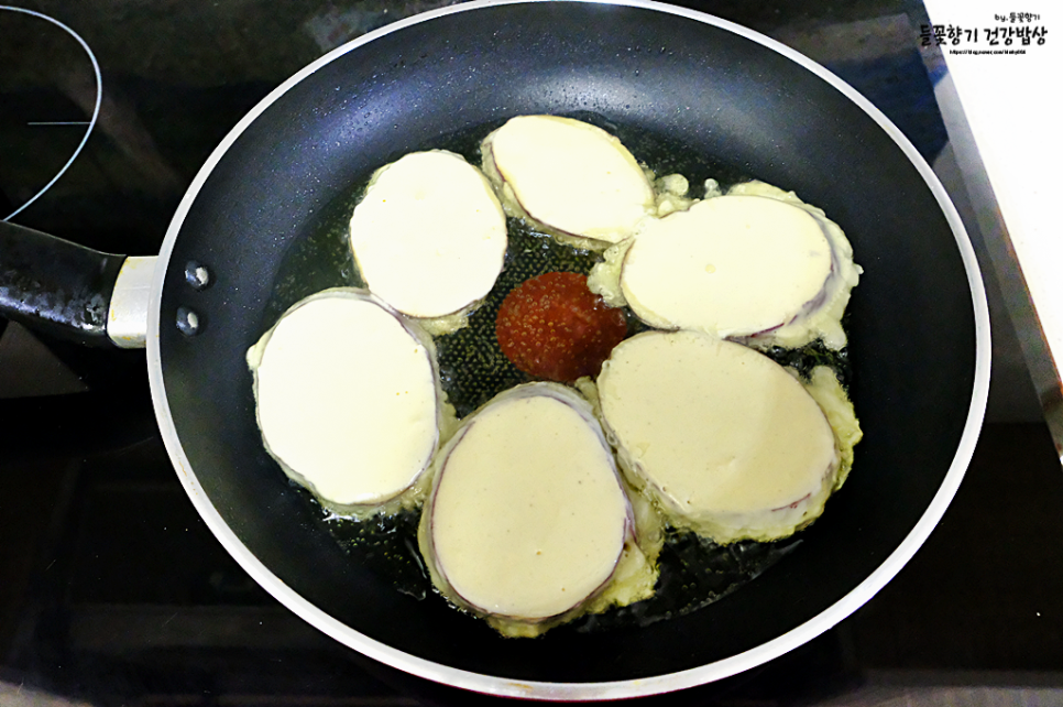 고구마튀김 만들기 고구마 튀김반죽 명절 고구마전 만들기