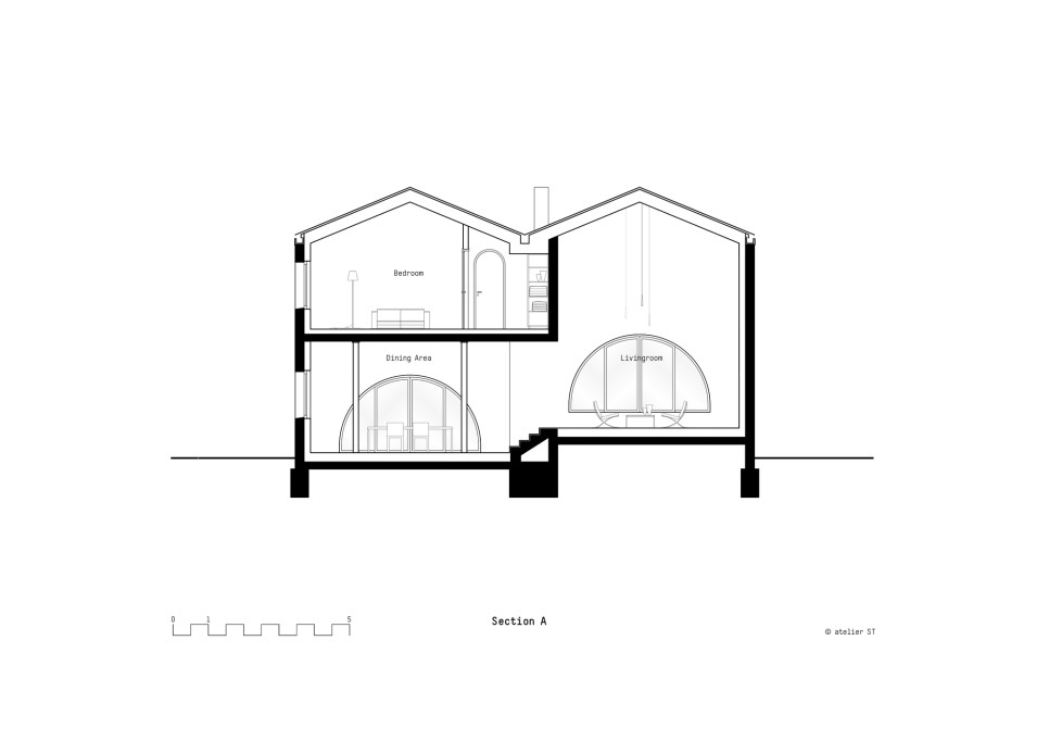 듀플렉스? 땅콩주택 탈을 쓴 단독주택, Duplex by Atelier st + Gesellschaft von Architekten mbH