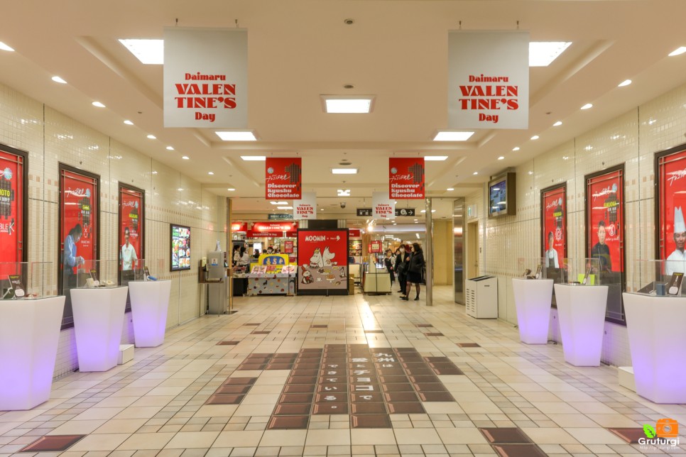 후쿠오카 여행 다이마루 백화점 텐진 쇼핑 초콜릿 일본 기념품 추천